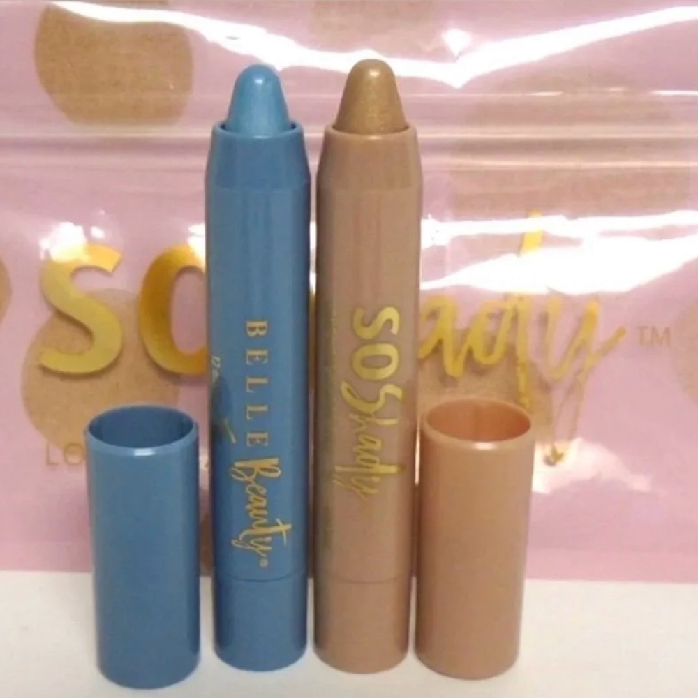 Belle Beauty "So Shady" Long Wear Shadow Stick Duo - Golden + Sky
Blue
